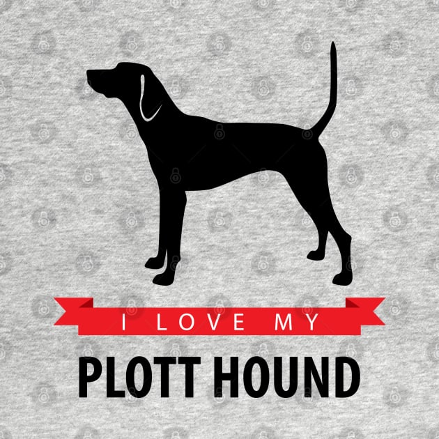 I Love My Plott Hound by millersye